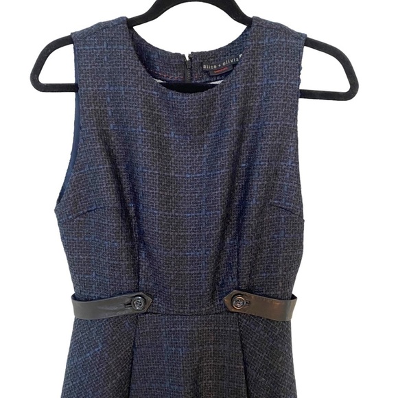 ALICE & Olivia Tweed Sleeveless Dress - Picture 2 of 12